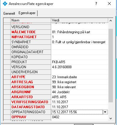 Sett inn Flate. Tast inn alle obligatoriske egenskaper ut i fra manuskartet.