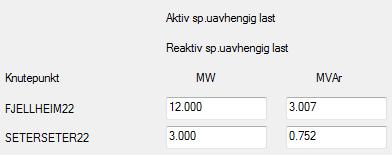 7 og refereres til som T1). Denne transformatoren knyttes til samleskinnen Fjellheim10 hvor det er tilknyttet et større kraftverk (140 MW) som generer en spenning på 10 kv.