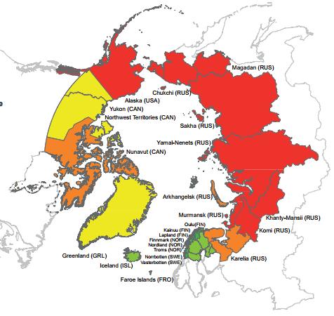 Internasjonalt fokus på Arktis som ressursområde Mat Betydelig