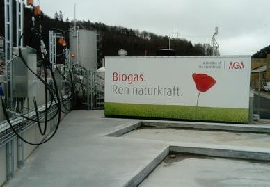 Biogass Prosjektet ble gjennomført iht plan etter en FoU-studie støttet av Oslofjordfondet Investeringen på 150 mill kr ble støttet av Enova med rundt 50 mill kr Prosjektet inkluderer bygging av