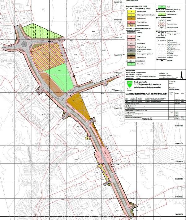 120 Figur 1: utsnitt fra områdereguleringsplan for Ask sentrum, Plan-ID 201401, med