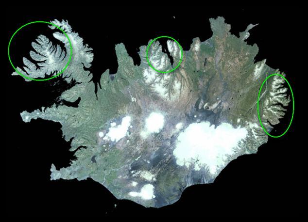 Største delen av den Islandske kysten lukket for laks oppdrett siden 2004 Kun Tillatt med oppdrett på Vest-fjordene, Østfjordene og Eyjafjörður Områdene som er åpne for oppdrett har vist seg som godt