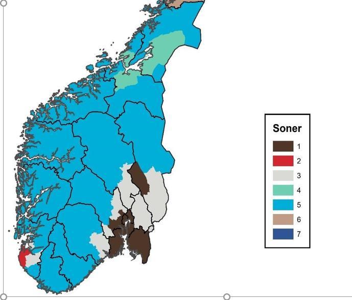 Kanaliseringspolitikken- endring i AK tilskudd 2017 sone 1 = kr 0 endringer fra siste oppgjør Sone 2 = kr 0 Sone 3 = kr 85 (-20 i siste