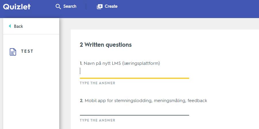 Gamification, student response systems m.m. Quizlet for pugging og terping.