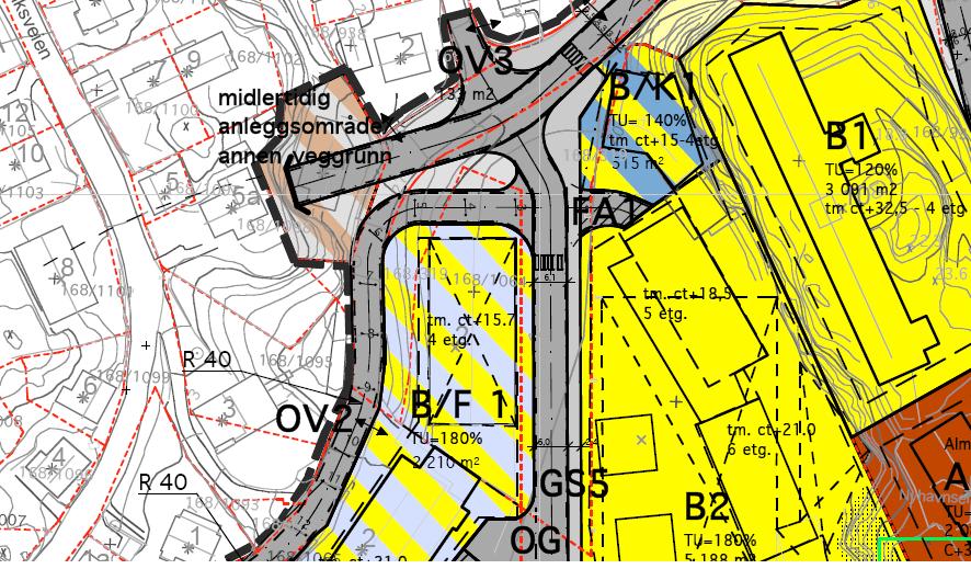 3 Arealet ville ha vært et egnet riggområde for tunnelarbeidene. Dersom et nybygg legger beslag på dette arealet må det finnes et egnet riggområde lenger unna.