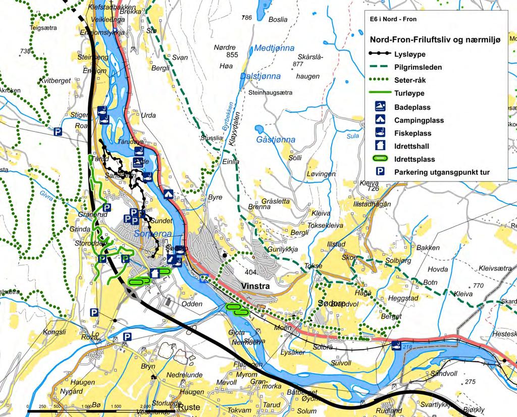 Skiturer: Innerst i Sorperoa har Tormod skilag preparert en turløype på ca 9km. Løypa starter og ender ved Lojordet, med fem km av løypa sør for fv. 255,