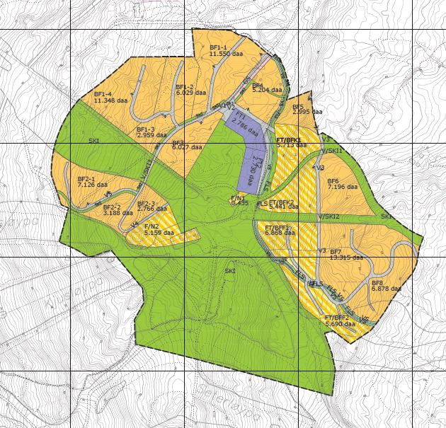 Side 9 av 12 AREALUTNYTTELSE Arealutnyttelsen i de rene hytteområdene er som tilsvarende hytteområder i Hafjell og det skulle derfor ligge til rette for bevaring av vegetasjon og naturlandskapet.