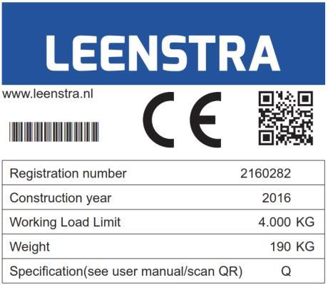 Figur 1b: Leenstra forlengbar byggeplassklemme Figur 1c: Leenstra byggeplassklemme Kontroll før bruk Kontroller at inspeksjonsdatoen på klemmen ikke er mer enn ett år gammel (se