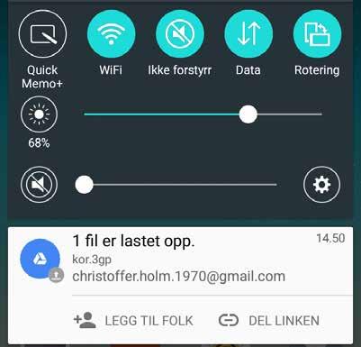 SYSTEMKRAV Android eller ios SPRÅK Norsk Kopier dokumenter fra telefonen til Google