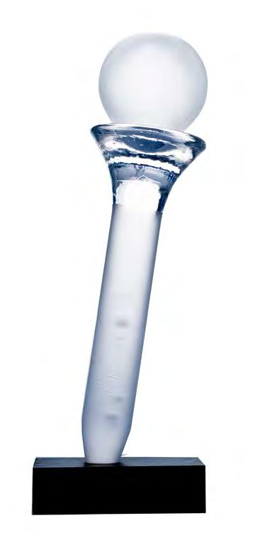 Golfpeg kan nå leveres med glasskule i alle størrelser. Ønsker dere glasskule fremfor golfball kan dette bestilles.