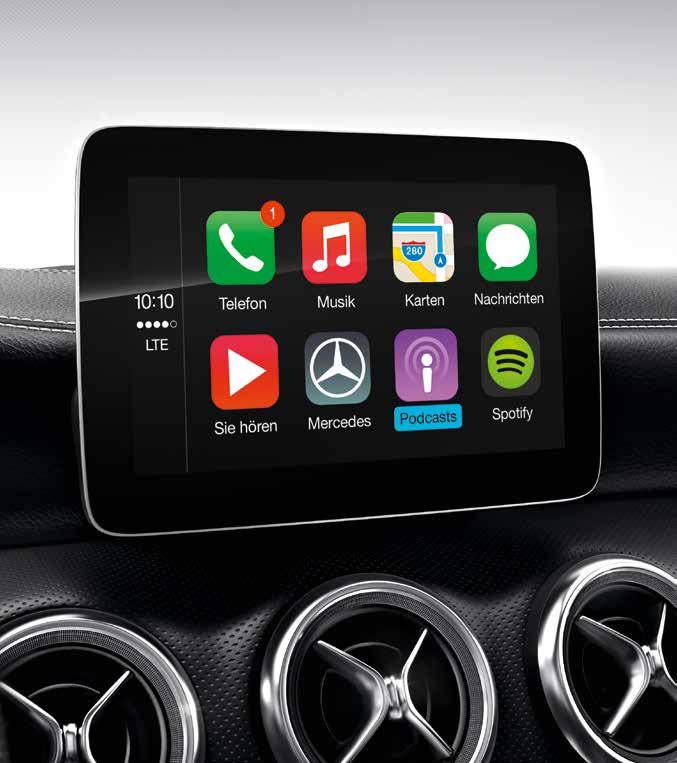 Helt på nett. Med Apple CarPlay TM Med Apple CarPlay TM for iphone og Android Auto for Android-enheter kan du integrere et perfekt infotainmentsystem i bilen.