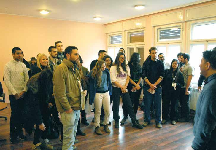 волонтерску акцију чишћења и фарбања просторија. У акцији је учествовала и група од 15-ак младих Израелаца који се тренутно налазе у посети Београду.