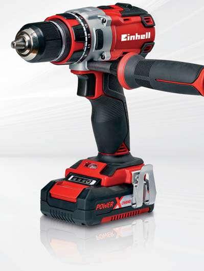 Einhell Cordless Drill AKUMULATORSKA BUŠILICA TE-CD 18 Li BRUSHLESS SA dve baterije ili BEZ baterije! Šifra artikla Baterija napon / kapacitet 18 V / 2.