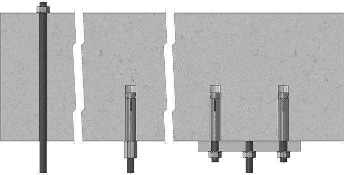 6. Damper suspension and connection to the duct 6.. Dampers can be suspended by using of threaded rods and fixing rails. Threaded rods has to be designed depend on damper weight. 6.. Damper suspension has to be solve separately.