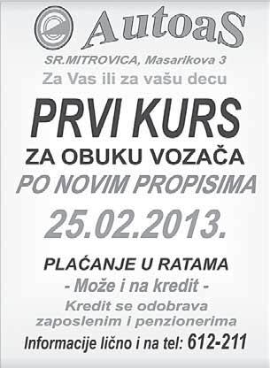 та ци о на ко са чи ца. Тел: 021/769-302 - Про да јем та њи ра чу 28 ди ско ва и бали ра ну ку ку ру зо ви ну.