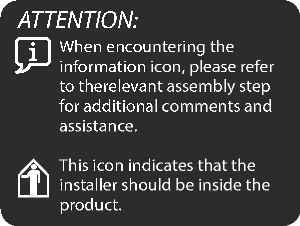 garden and gardening SAFETY ADVICE RION is not responsible for the misuse of tools or parts. It is of utmost importance to assemble all of the parts according to the directions.