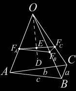 На слици.1 видимо да jе тачка E пресек правих F A F C и OD. Изаберимо тачку F B OB, тако да су дужине OF B и OE jеднаке.