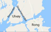 Den kommunale vegen, Ulvøyvegen, er ein del av planområdet og er åtkomstvegen inn til næringsområdet på Ulvøy fra Fv 561. Fv 561 er hovudvegen inn til Rong. Figur 7.