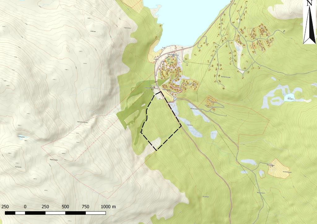 KAPITTEL 1 OMRÅDESKILDRING 1.1. Plassering Planområdet ligg like sør for Lemonsjøen alpinsenter i Vågå kommune. I nordaust vert planområdet avgrensa av Fv. 51.
