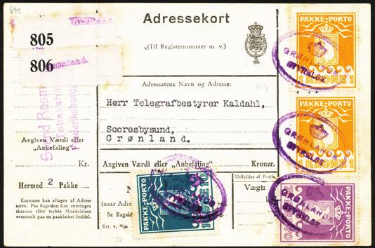 postfriske av hver verdi. (11.040) 2697 o/**/ Blandet parti (rodekasse), hovedsagelig Danmark, men også Grønland og Færøerne Br samt lidt andre lande. 2698 **/* Restsamling 1945-80 på Leuchtturmblade.