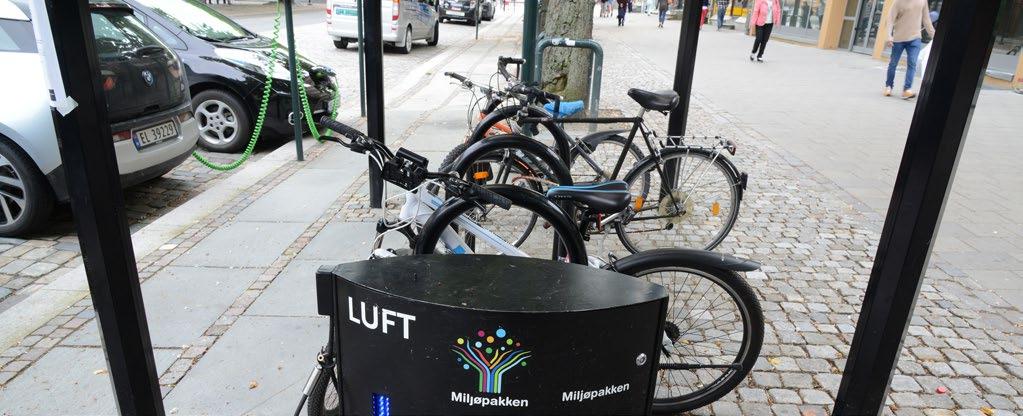 Antall døgn med for mye svevestøv (>50 µg/m 3 ) BYLUFTA I MIDTBYEN Målestasjonen på taket av Trondheim Torg viser at luftkvaliteten i Midtbyen har vært god de siste fem årene.