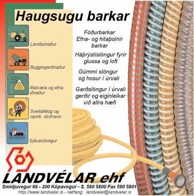 Þriðjudagur 12. október 2004 23 Slæmt ástand raflagna í gistiog veitingahúsum BÆNDUR! Kjötsagir, hakkavélar, ar, vakúmpökkunarvélar og pokar á lager. Ofl.ofl.ofl 14 þúsund númera vörulisti.