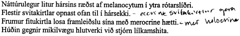 ..'(-t\v'r ~ Frumur fitukirtla losa framleioslu sina mea merocrine hretti.l ~ Wloc/'(\V\8of Ruoin gegnir rnikilvregu hlutverki via stjom lilkamshita. D. FrumuIiffrretJi.