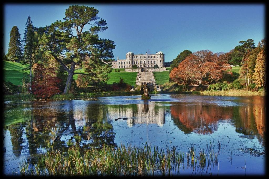 Onsdag 4. juli Dagstur med eigen buss til Powerscourt House and Gardens, der vi set av 4 timar.