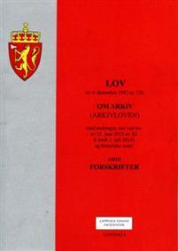 Last ned Lov om arkiv (arkivloven) av 4. desember 1992 nr. 126 Last ned ISBN: 9788202474409 Antall sider: 107 Format: PDF Filstørrelse: 26.
