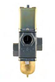 Trykkstyrte modulerende 3-veis ventiler, for ferskvann, R134, R22, R404A, R507 Best. nr Område(bar) Maks.