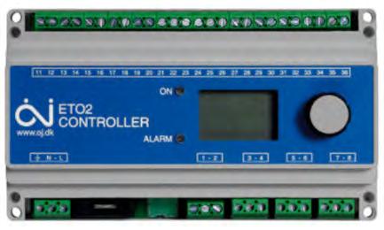 ETR-1441 Takrennetermostat 1 relé 16A DIN For ekstern føler ETF-.