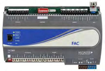4 5-5 4* - 24V~ BACnet MS/TP eller N2-BUS, kan utvides via SA-bus 300 MS-FAC2612-2 4 5-5 4* - 120-240V~ BACnet MS/TP eller N2-BUS, kan utvides via SA-bus 300