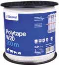 88153801 250 m 129,- (161,-) 600 N 1,5mm 3 2,4 g/m UV 0,3 DeLaval polytau W4 Utvendig tykke ledere i