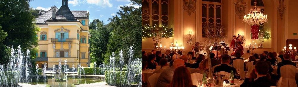 de Besøk og omvisning i parken til Schloss Hellbrunn (i nærheten av Salzburg Felles lunsj Schloss Hellbrunn I over 400 år har Hellbrunn slottet fortryllet og forbløffet over sine besøkende med sine