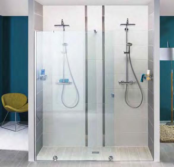 ALTERNA PureDay Rent design, komfort og åpenhet kamuflert som en walk-in dusj.