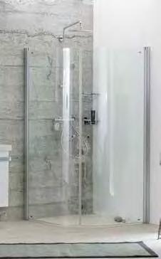 6311615 Hüppe 501 design Rette dusjvegger i klart glass, og matt sølv profiler. Veggene er vendbare og størrelsene kan kombineres, slik at man får akkurat det dusjhjørnet man ønsker. Høyde 190 cm.
