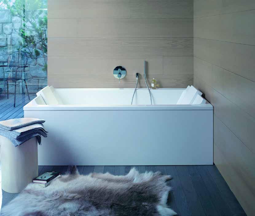 DURAVIT Duravit Starck Badekar for innbygging i hvit akryl 180 x 80 cm NRF nr. 6135948 NRF nr.