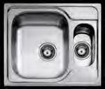 Vaskene finnes i 4 forskjellige varianter, hvorav tre er vendbare og kan monteres som enten høyre eller