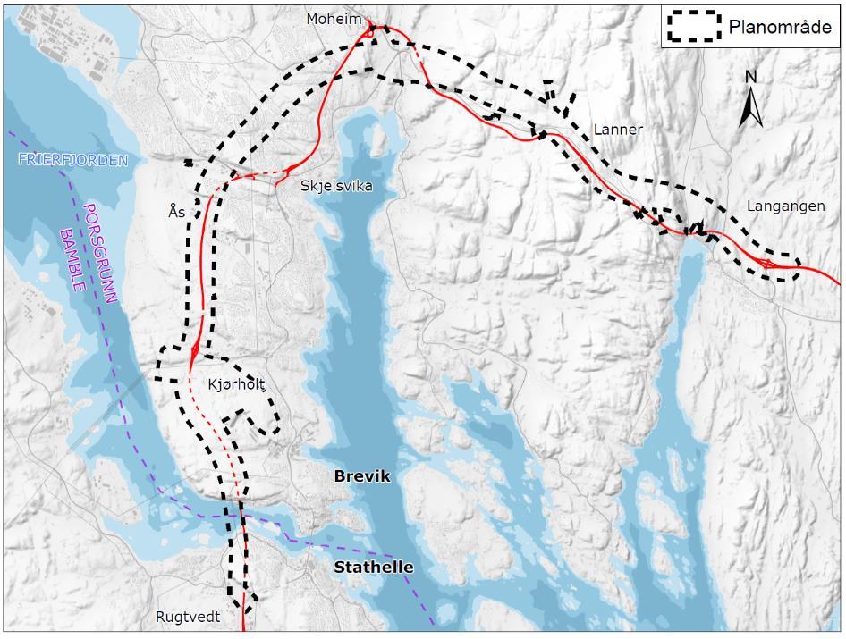 er behandlet i planforslaget. Det ble varslet mindre utvidelser av planområdet av hensyn til drift av veianlegget og anleggsarbeidet 21. april 2017. Frist for innspill var satt til 18. mai 2017.