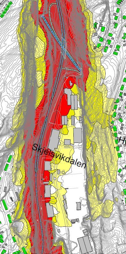 Dagens situasjon, trafikktall 2016 Regulert situasjon med E18 på bru, trafikktall 2040 Løsning