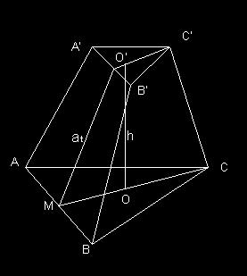 65 TRUNCHIUL DE PIRAMIDĂ REGULATĂ ) ( ) ( B B B l t t B l A A A A h V A A A A