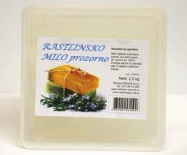 3830057246338 SOAPY LUX - GLINA ZA MILO 1kg IZDELAVA MIL MILA 3830029531103 RASTLINSKO MILO ZA ULIVANJE prozorno 500g 3830029531509 RASTLINSKO MILO ZA ULIVANJE prozorno 2 kg 3830029531325 RASTLINSKO