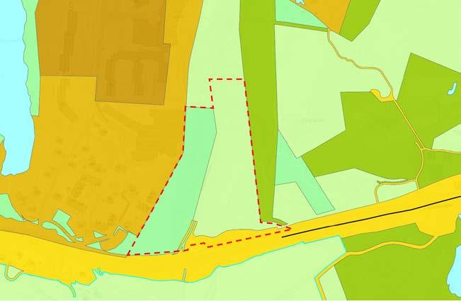 Fremtidig arealbruk Området ønskes regulert til et kombinert formål næring/kontor/ bolig.