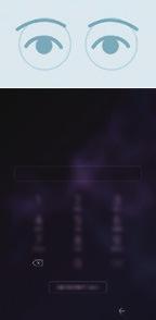 Innstillinger Låse opp skjermen med irisene Du kan låse opp skjermen med irisene dine i stedet for å bruke et mønster, en PIN-kode eller et passord.