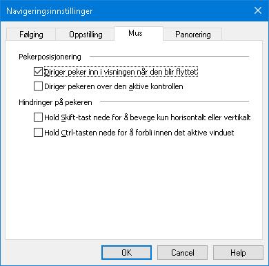 Kapittel 5 Forstørrelsesegenskaper 127 Mus Musens navigasjonsalternativer, peker posisjonering og peker begrensninger, gjør det enkelt å utforske og bevege seg rundt på skjermen.