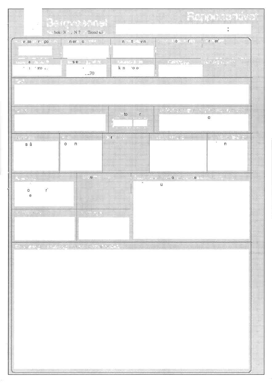 Bergvesenet 51ePostboks3021, N-7441Trondheim Rapportarkivet Innlegging av nye rapporter ved: Arve Bergvesenet rapport nr Intern Journal nr Internt arkiv nr Rappertlokelisering Gradering 5123 Kommer