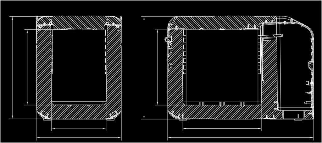 5 kg Utvendige dimmensjoner (BxHxD) 670 x 390 x 480 mm 670 x 390 x 480 mm * PU = vegg skumisolasjon med polyuretan fast