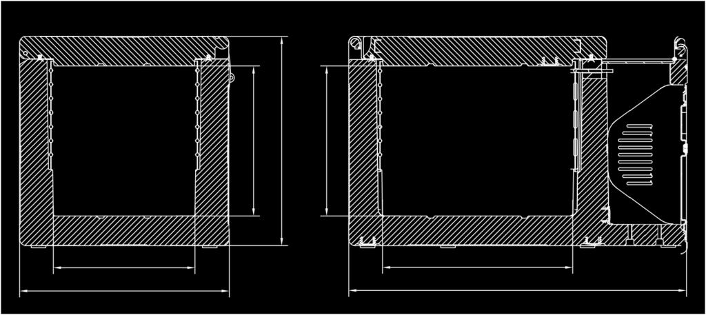 Kjølemedie R134a R134a Vekt 33 kg 33 kg Utvendige dimmensjoner (BxHxD) 800 x 495 x 500 mm 800 x 495 x 500 mm * PU =