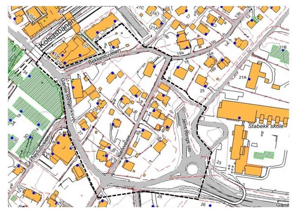 1.4 Planavgrensning Endelig planavgrensning fastsettes i planbehandlingen. Planområdet omfatter ca. 31 daa. 1.5 Lovgrunnlaget Lov om planlegging og byggesaksbehandling (plan- og bygningsloven) av 27.