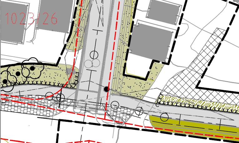 Figur 45: Fordeling av trafikk i Bodalsvei etter stenging Trafikken vest for stengningen blir redusert som følge av tiltaket og trafikken mot øst vil øke i forhold til dagens trafikk.